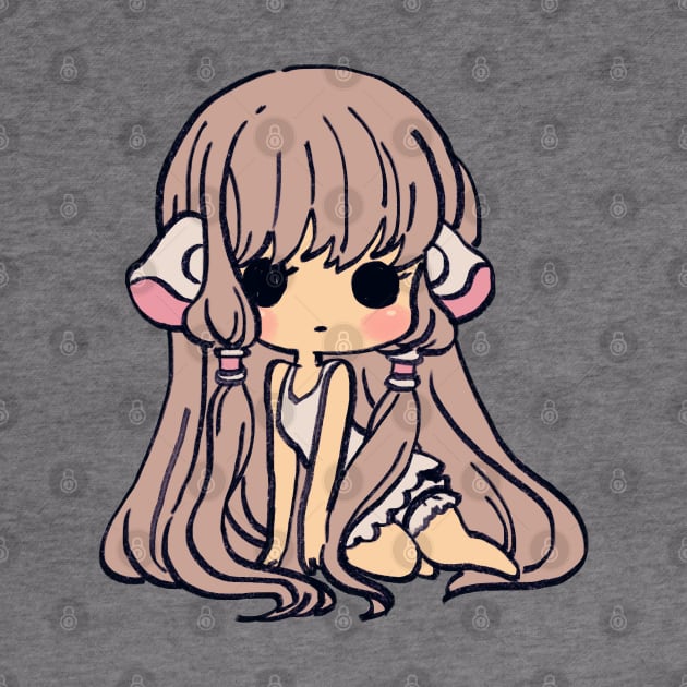 pink pastel chibi chii / chobits elda chi motosuwa by mudwizard